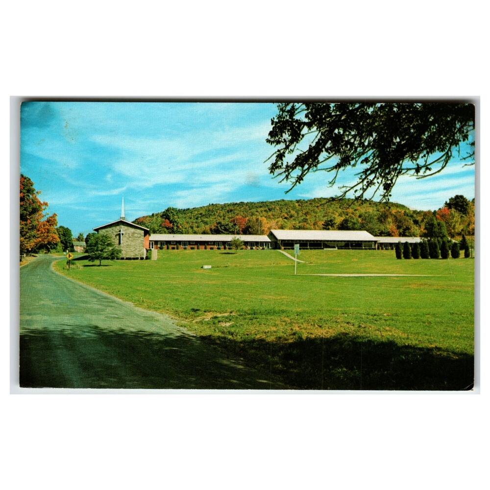 Watson Homestead Painted Post NY 1961 United Methodist Church Postcard